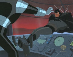 The New Batman Adventures Original Cel and Background: Batman, Mr. Freeze