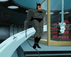 Retro The New Batman Adventures Original Production Cel on Original Background: Batman