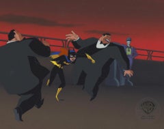 Vintage The New Batman Adventures Original Cel and Background: Batgirl, Joker