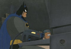 Batman The Animated Series Original Cel / Background: Batman, Commission Gordon