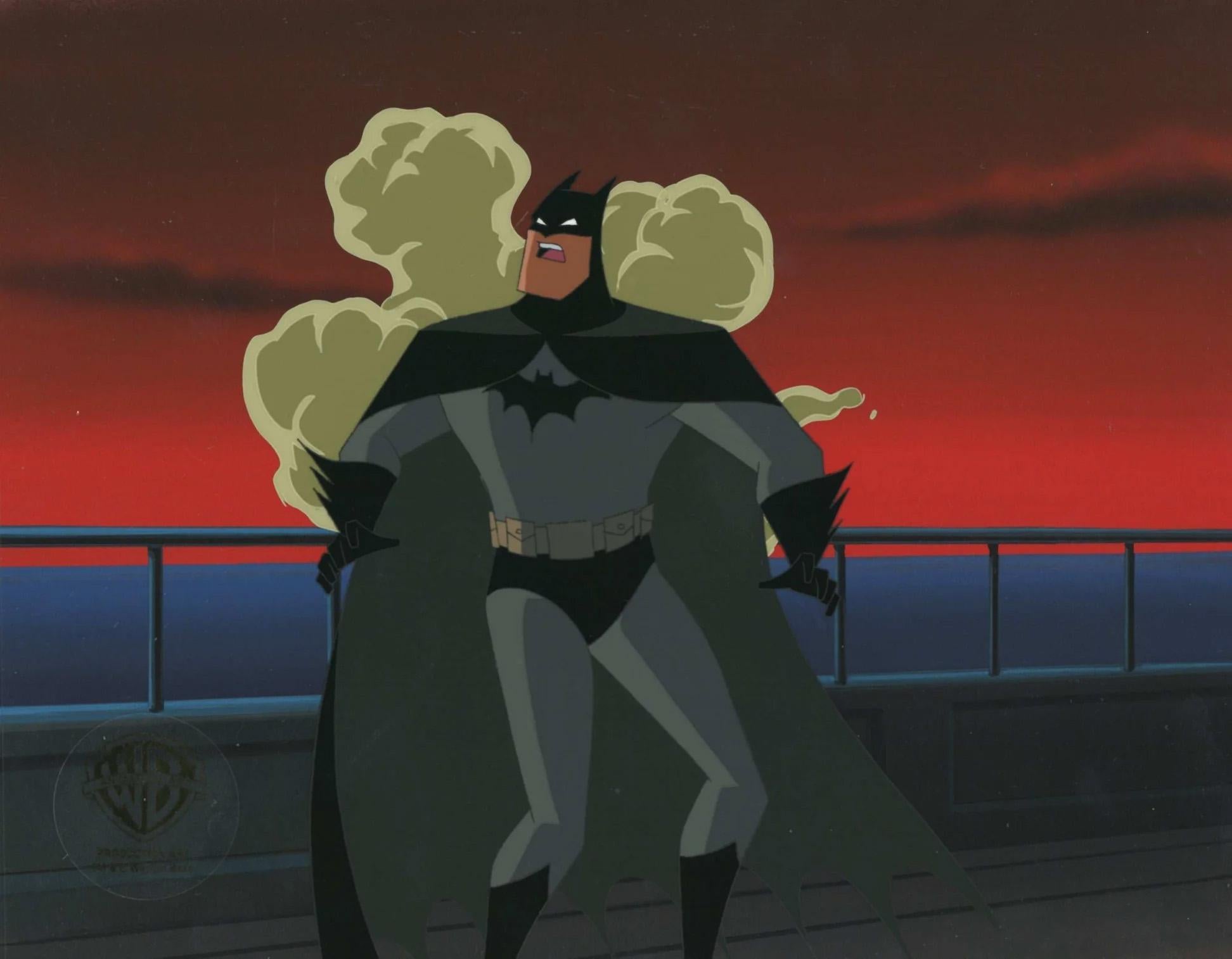 The New Batman Adventures Original Production Cel on Original Background: Batman - Art by DC Comics Studio Artists