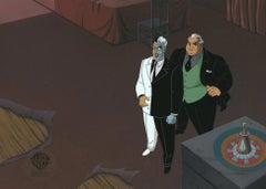 Vintage Batman The Animated Series Original Cel and Background: Two-Face, Rupert Thorne