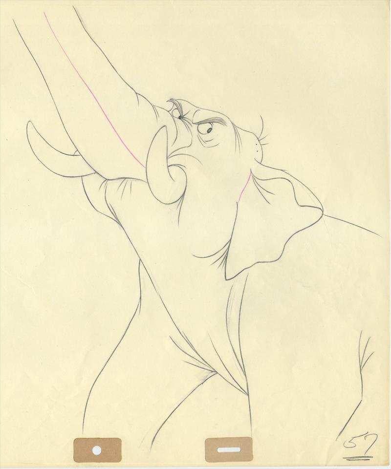 The Jungle Book Original Production Drawing: Colonel Hathi - Art by Walt Disney Studio Artists