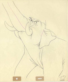 Vintage The Jungle Book Original Production Drawing: Colonel Hathi