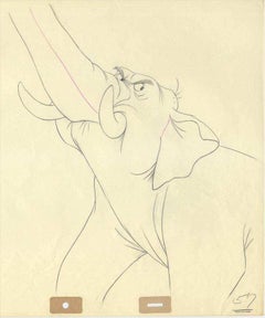 Retro The Jungle Book Original Production Drawing: Colonel Hathi