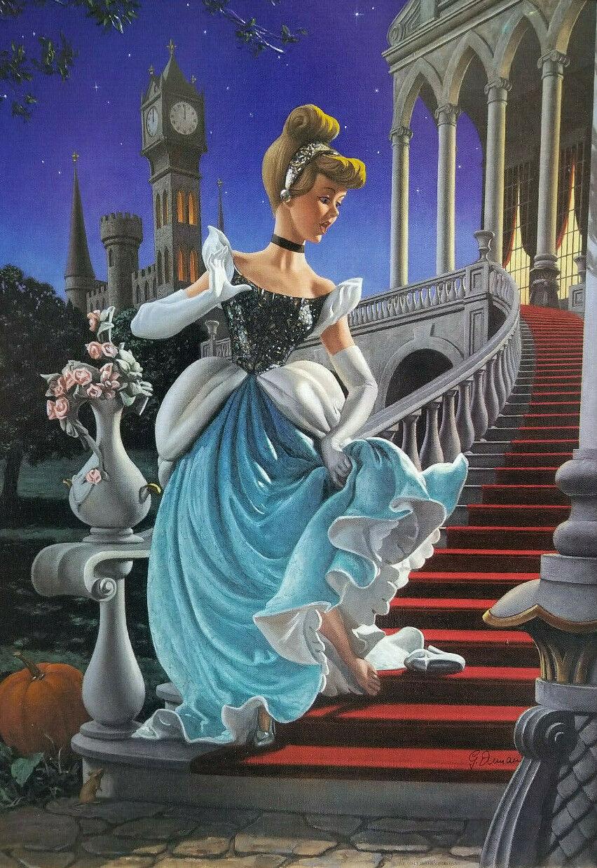 Giclée su tela in edizione limitata di Cenerentola: #35 su 300