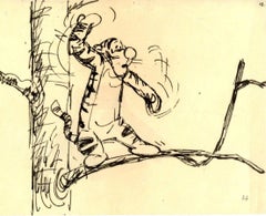 Winnie the Pooh and Tigger Too, Original Storyboard: Tigger, Christopher, Pooh