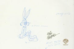 Cel di produzione originale Looney Tunes con disegno abbinato: Bugs Bunny
