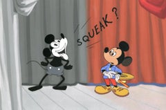 Wonderful World of Color Production Cel: Schwarzer und weißer Mickey mit Farbe Mickey