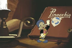 Retro Pinocchio Original Production Cel from Art Corner, Disneyland: Jiminy Cricket 