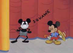 Merveilleux monde de couleurs Cel. de production Mickey noir et blanc avec Mickey couleur
