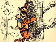 Disegno originale dello storyboard di Tigro e Roo