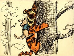 Tigger and Roo Original Storyboard Drawing