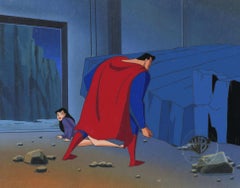 Superman the Animated Series Original Production Cel: Superman and Lois