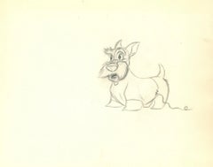 Disegno originale della produzione di Lady and the Tramp: Jock