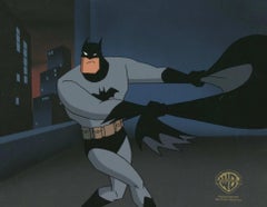 The New Batman Adventures Original Cel On Original Background: Batman
