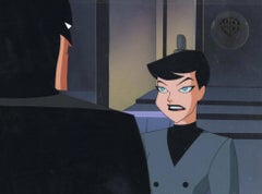 The New Batman Adventures Original Cel and Background: Batman, Selina Kyle