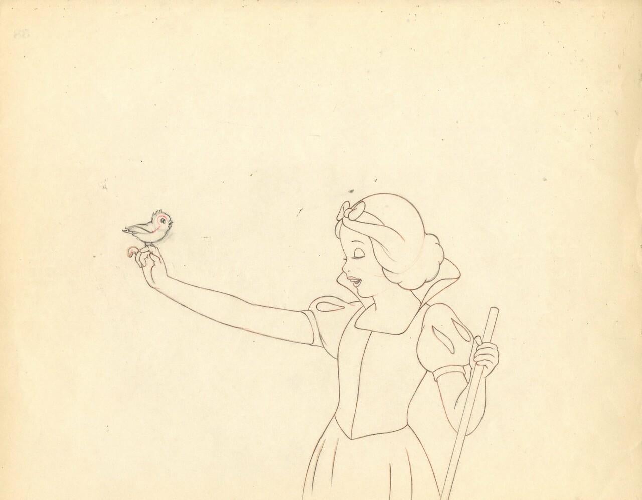 Snow White: Original Production Drawing - Art by Walt Disney Studio Artists