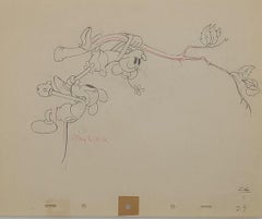 Mickey Mickey and Minnie Mouse Original Drawing: Ye Olden Days, 1933