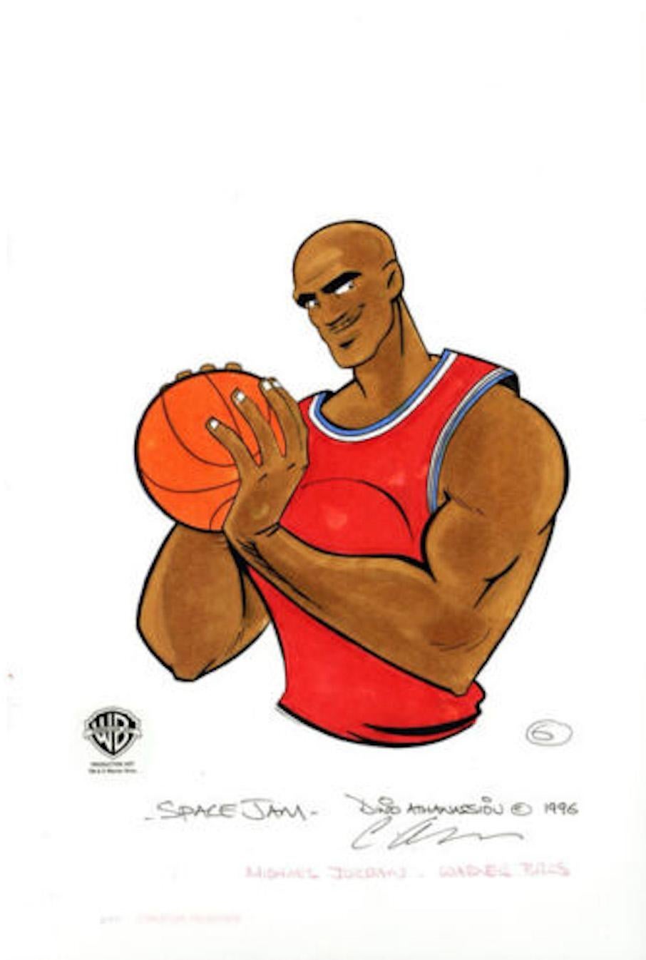 Space Jam Original Production Drawing: Michael Jordan - Art by Looney Tunes Studio Artists