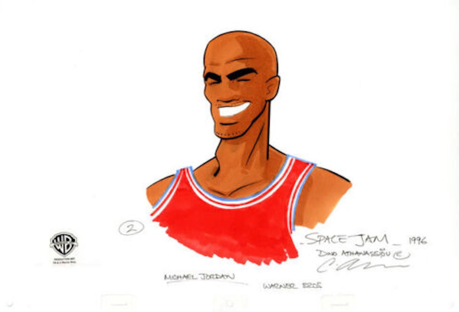 Space Jam Original-Produktionszeichnung: Michael Jordan – Art von Looney Tunes Studio Artists