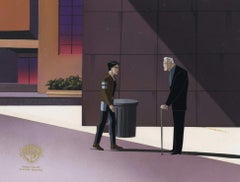 Batman Beyond Original Cel and Background : Terry McGinnis, Bruce Wayne