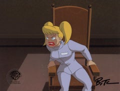 Vintage Batman Animated Series Original Cel and Background signed by Bruce Timm: Harleen