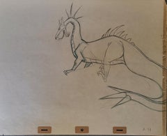 Sleeping Beauty Original Production Drawing: Dragon Maleficent