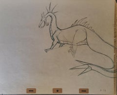 La Bella Durmiente Dibujo original de producción: Dragón Maléfica