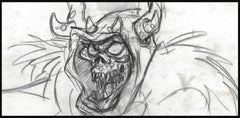 The Black Cauldron Original Storyboard Close Up: The Horned King