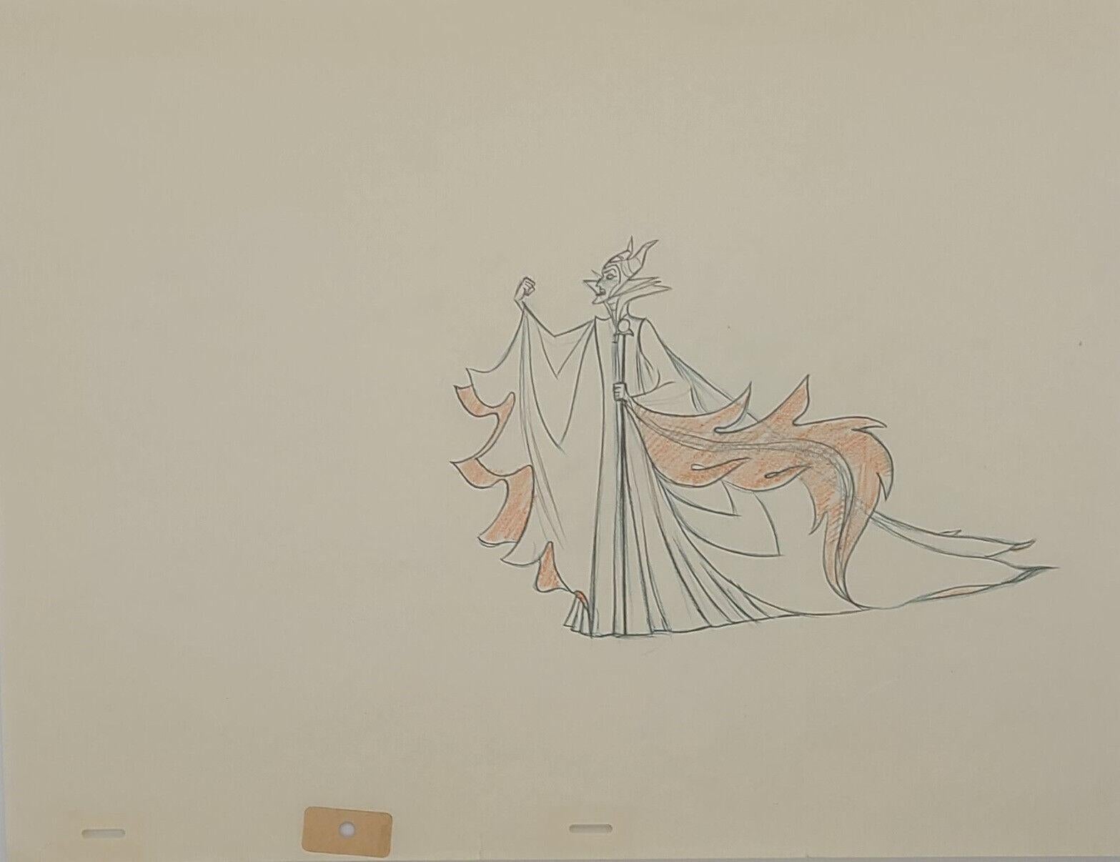 Sleeping Beauty Original Production Drawing: Maleficent - Art by Walt Disney Studio Artists