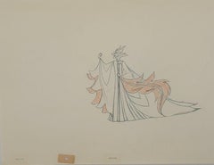 Vintage Sleeping Beauty Original Production Drawing: Maleficent
