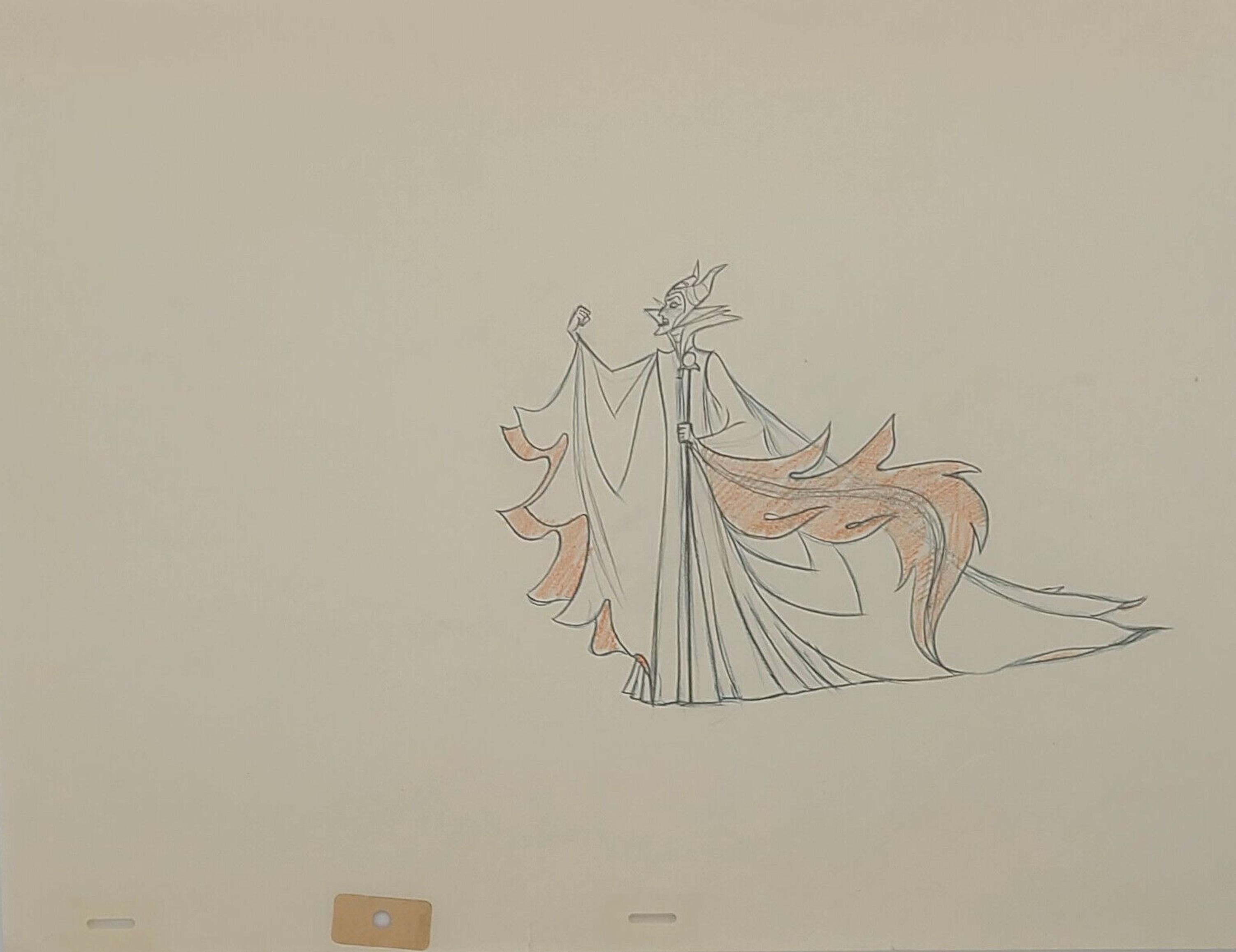Sleeping Beauty Original Production Drawing: Maleficent - Pop Art Art by Walt Disney Studio Artists
