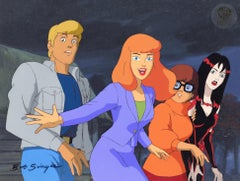 Scooby-Doo and the Witch's Ghost Original Production Cel on Original Background