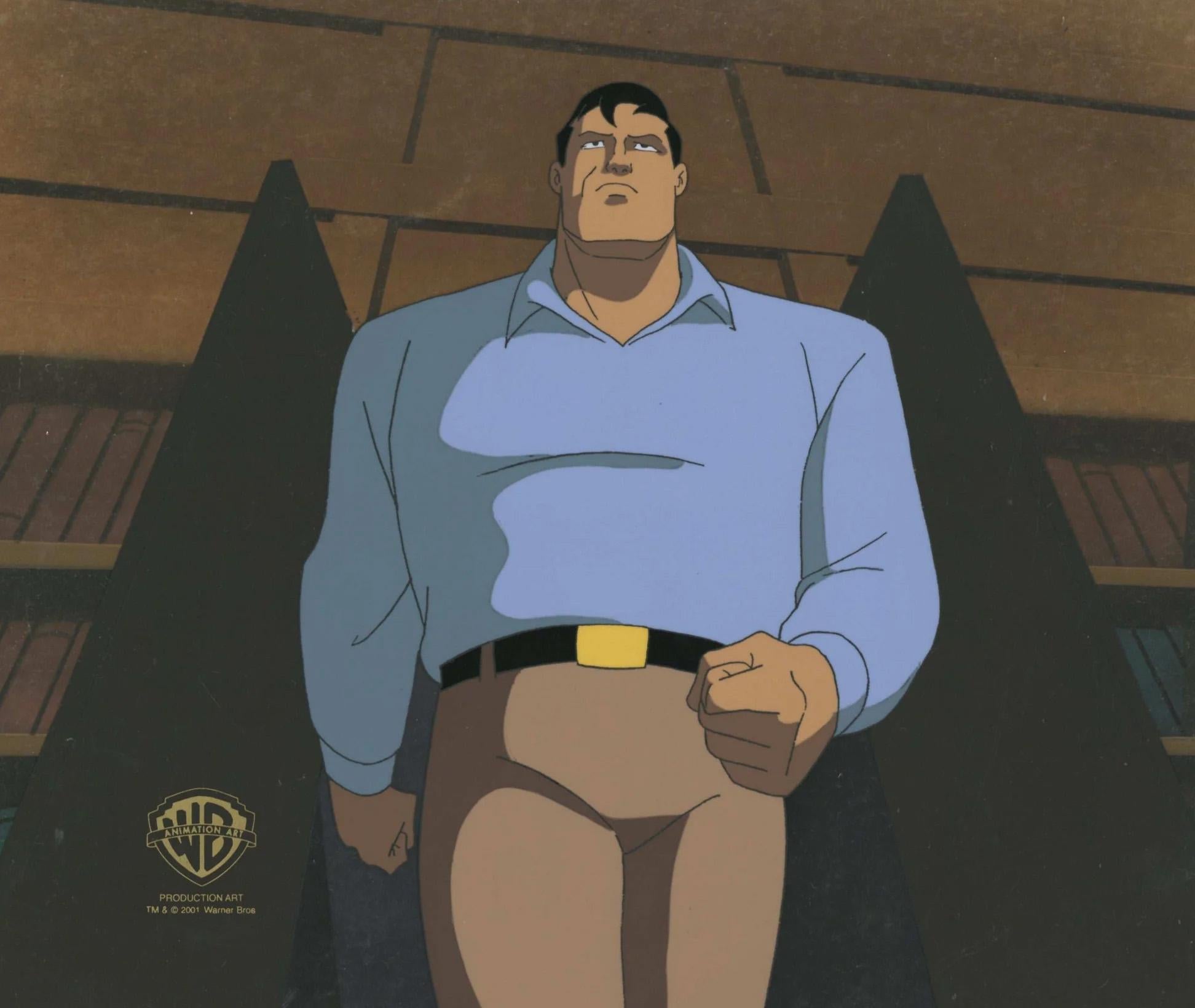 BTAS Original Production Cel auf originalem Hintergrund: Bruce Wayne