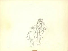 Sleeping Beauty Original Production Drawing Set: Princess Aurora and Mock Prince
