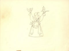Sleeping Beauty Original Production Drawing Set: Princess Aurora and Mock Prince