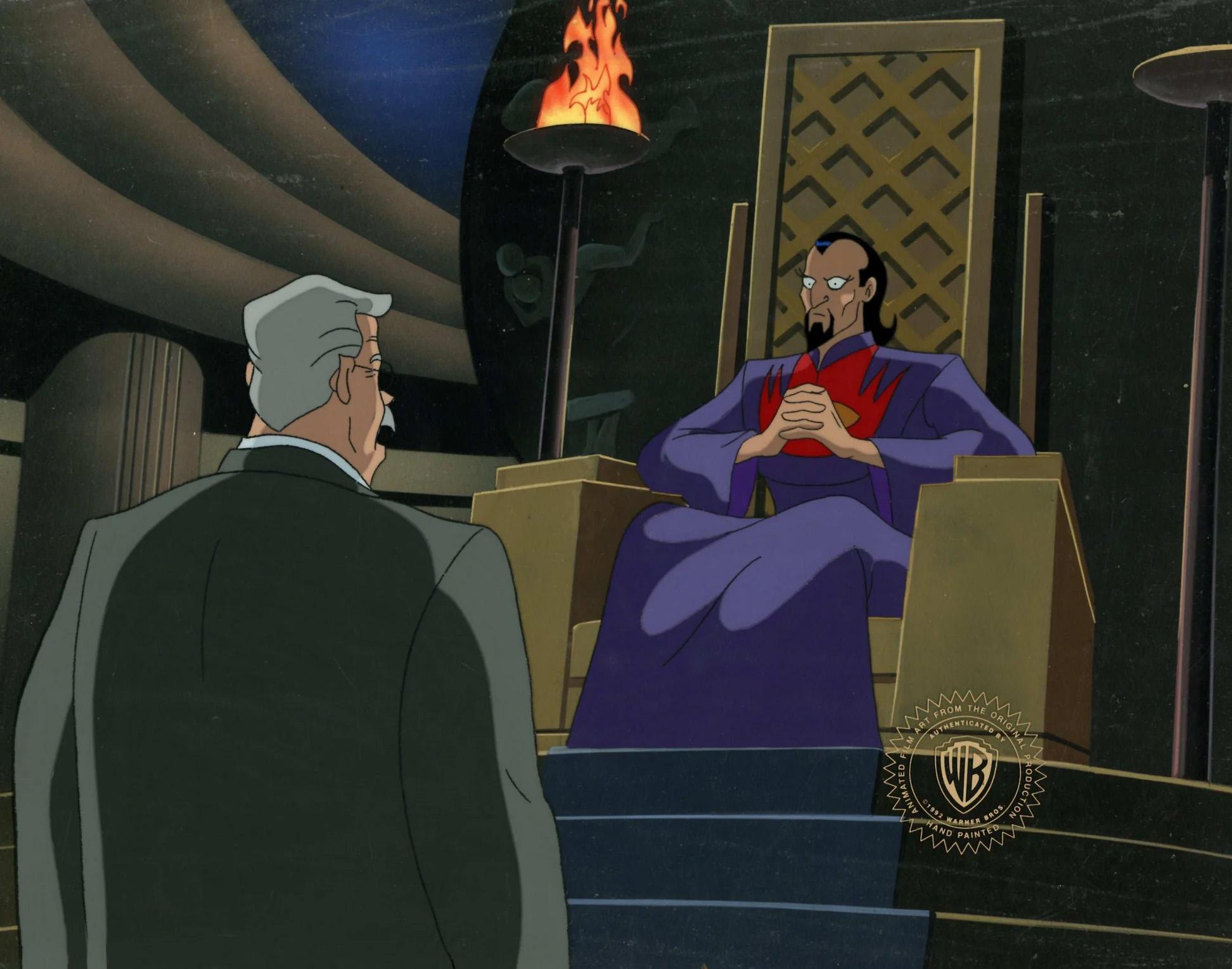 Batman The Animated Series Original Cel und Hintergrund: Nostromos, Ethan Clark – Art von DC Comics Studio Artists
