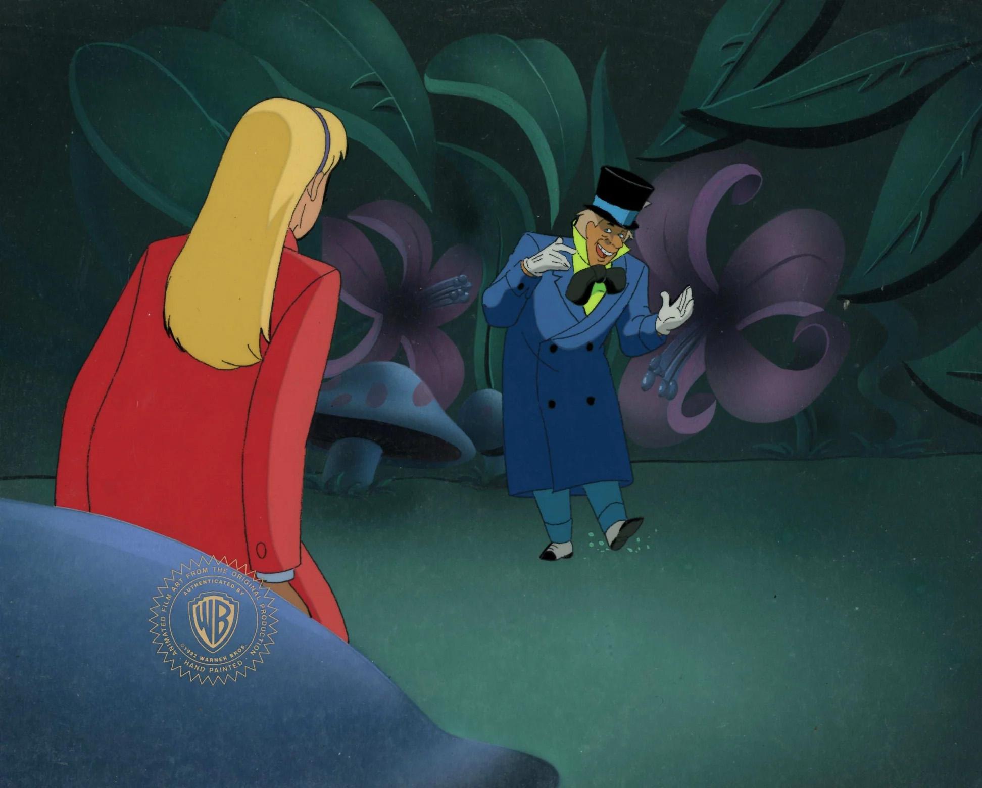 Batman The Animated Series Original Cel / Background: Mad Hatter, Alice - Art by DC Comics Studio Artists