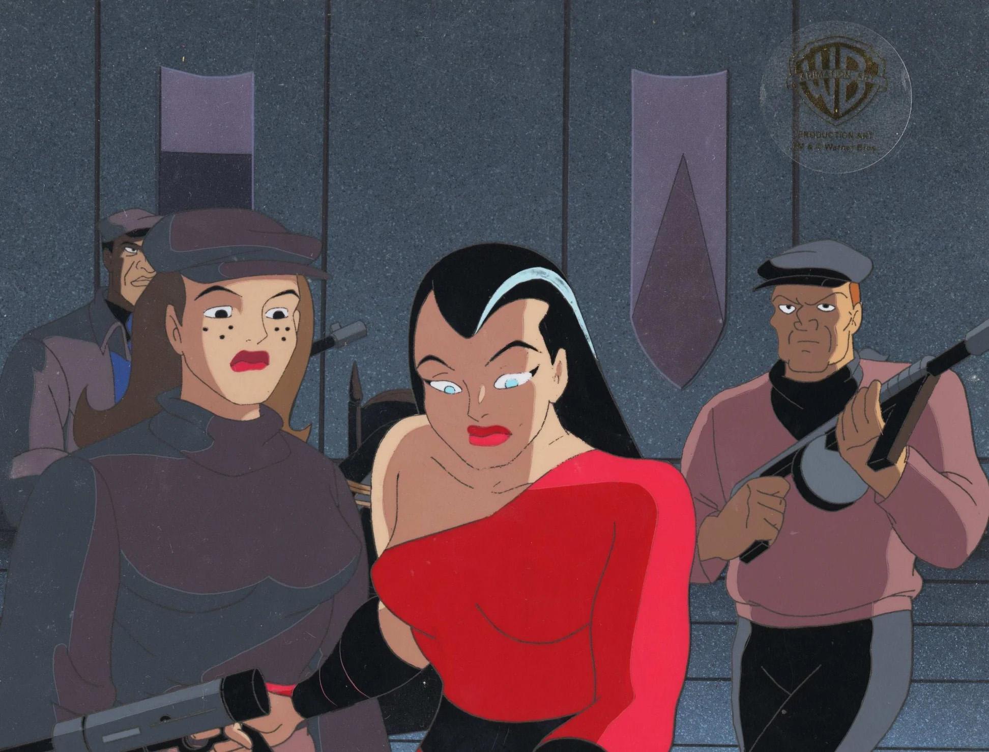 Batman The Animated Series Original Cel On Original Background: Red Claw - Art by Warner Bros. Studio Artists