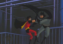 The New Batman Adventures Original Production Cel: Batman and Robin