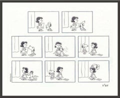 Snoopy's Audition Cel Signed by Larry Leichliter