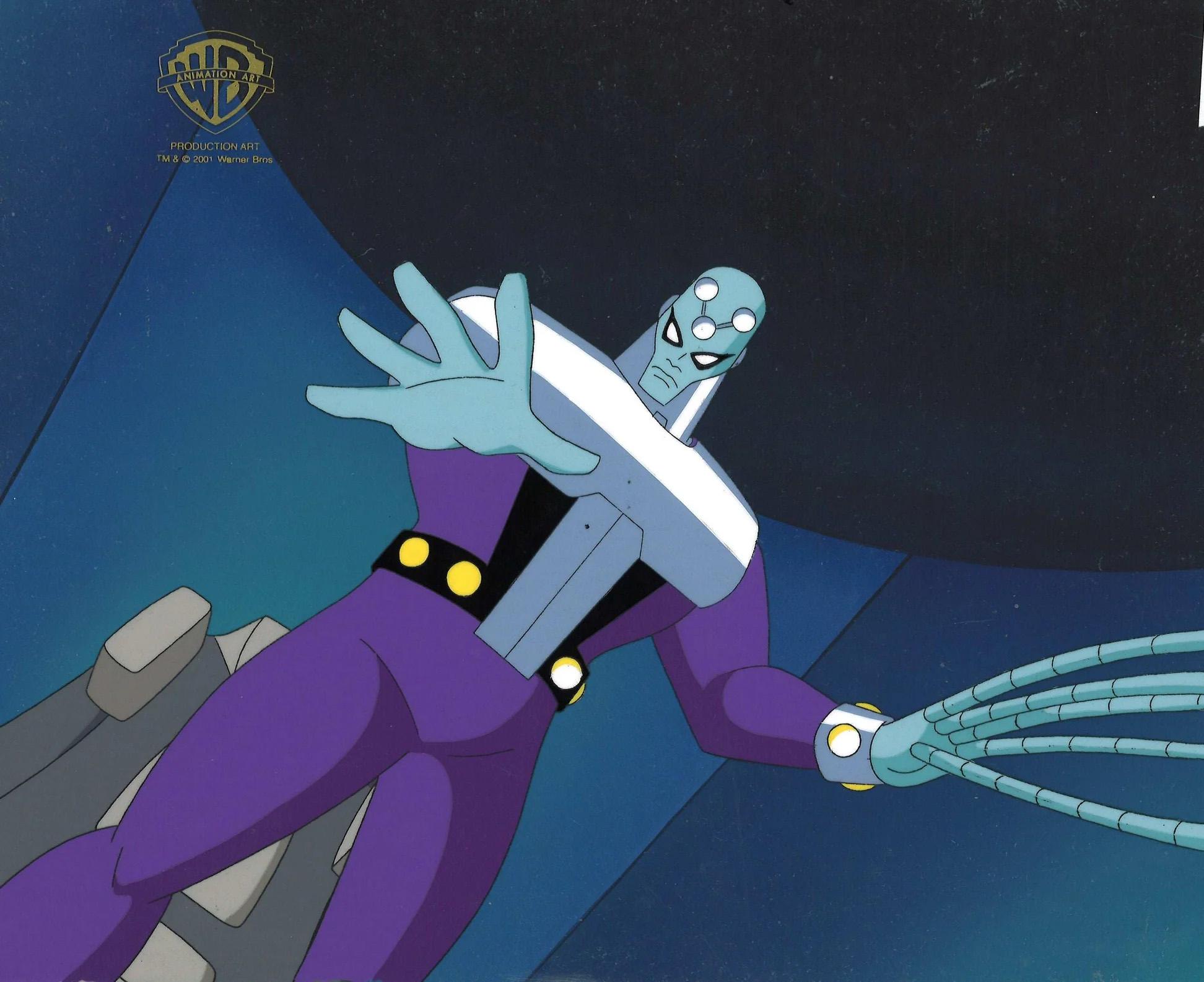 Batman The Animated Series Original Cel on Original Background: Brainiac - Art by DC Comics Studio Artists