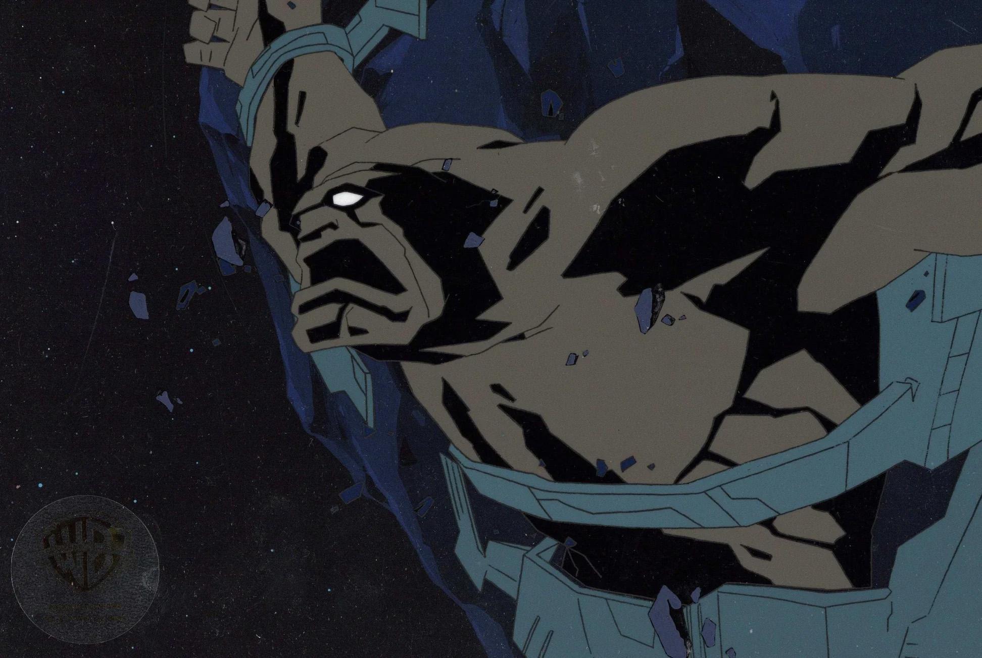 Superman the Animated Series Original Cel and Background: The Creature - Art by DC Comics Studio Artists