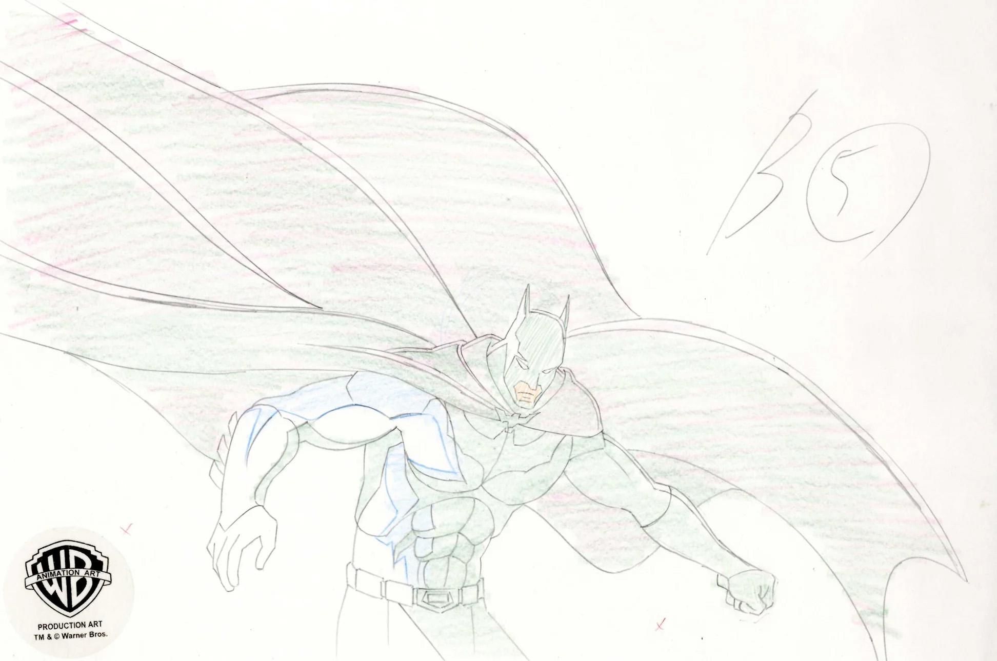 Batman, Gotham Knight Original Production Drawing: Batman