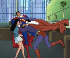 Superman the Animated Series Original Production Cel: Superman, Lois, Bizarro