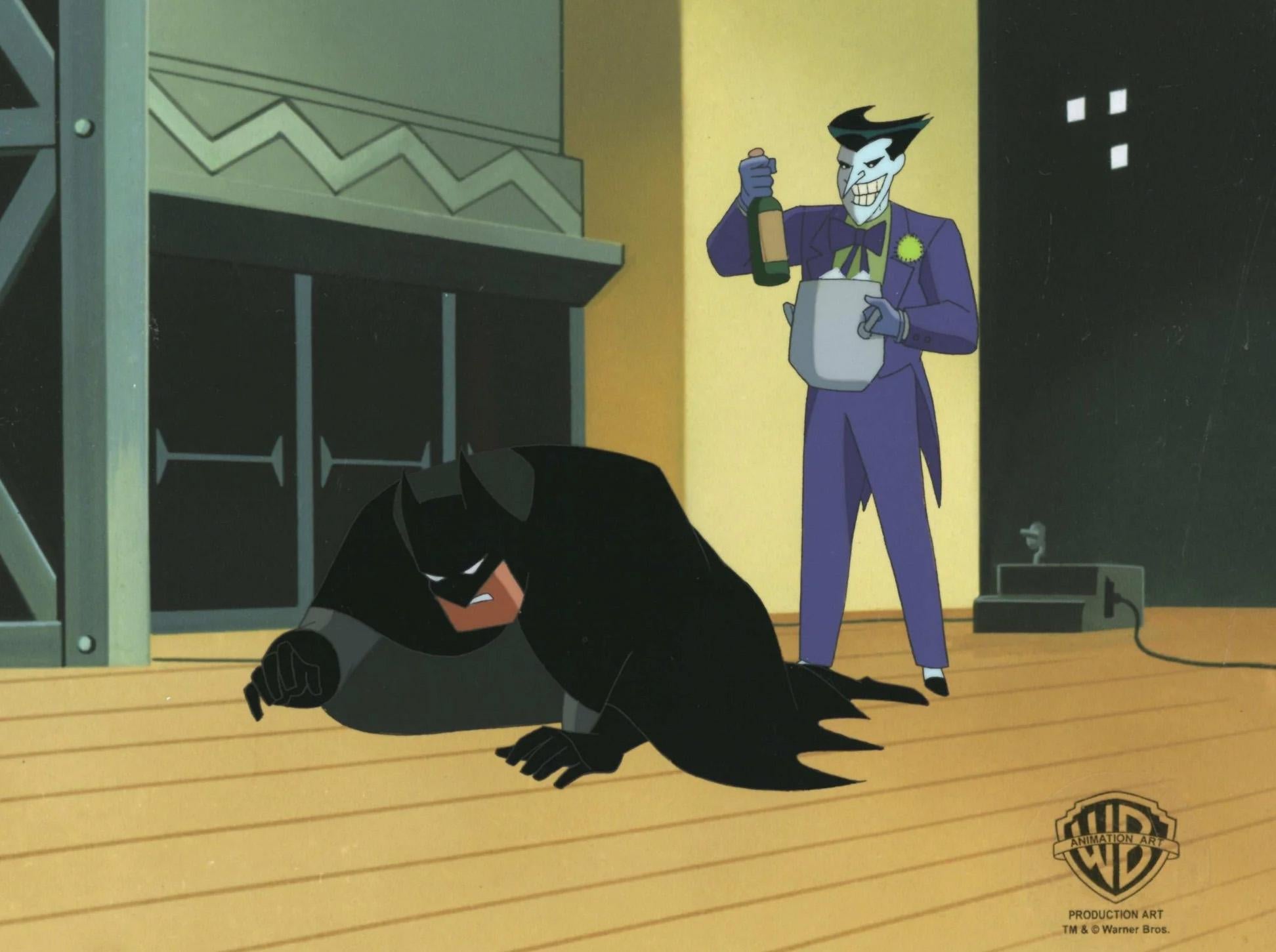 The New Batman Adventures Original Production Cel: Batman and Joker - Art by DC Comics Studio Artists