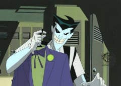 Vintage The New Batman Adventures Original Cel w/ Matching Drawing: Joker