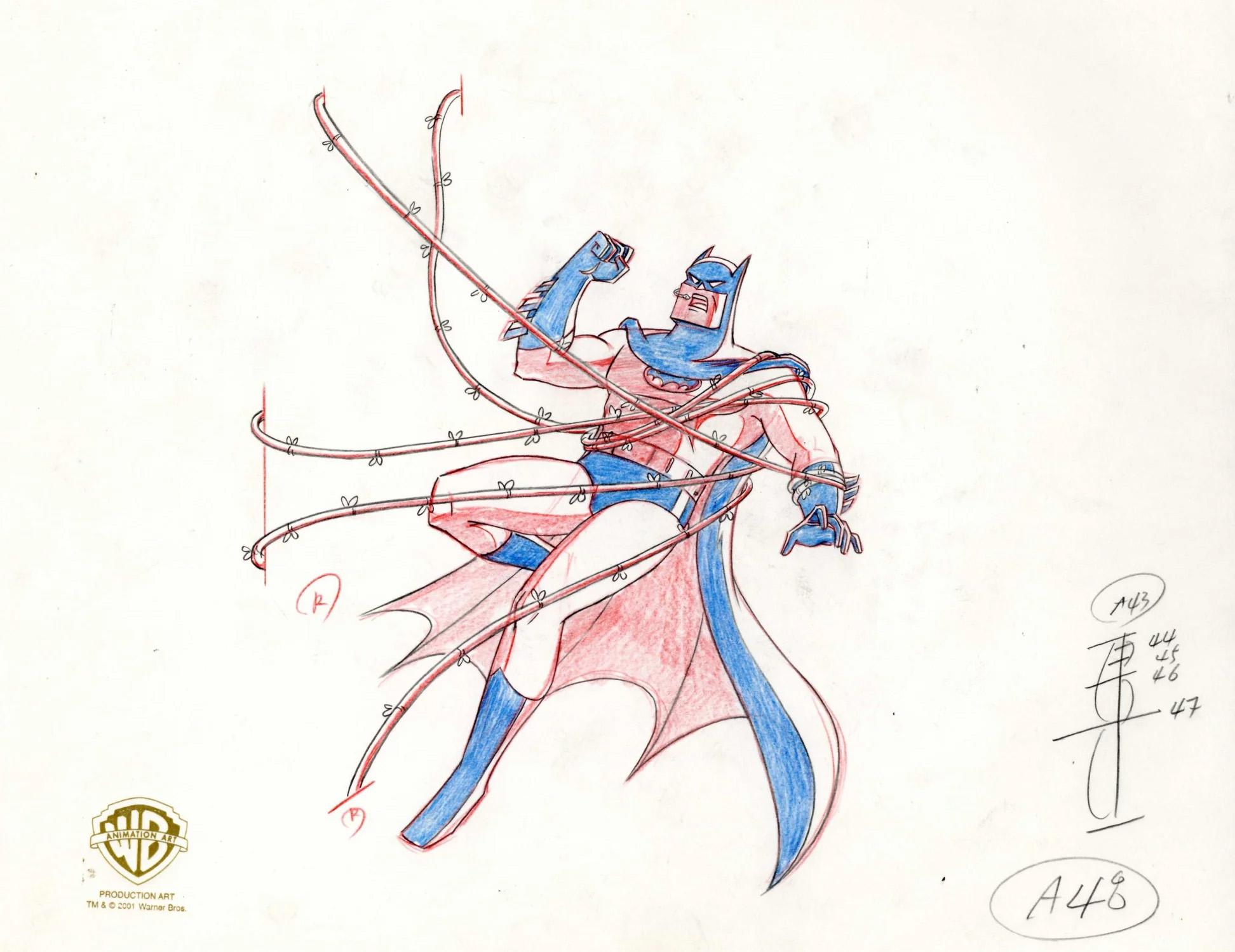 Batman The Animated Series Original Production Drawing: Batman - Art by DC Comics Studio Artists