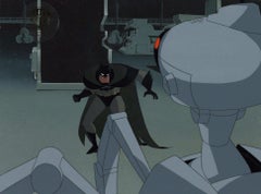 Used The New Batman Adventures Original Production Cel: Batman and Robot